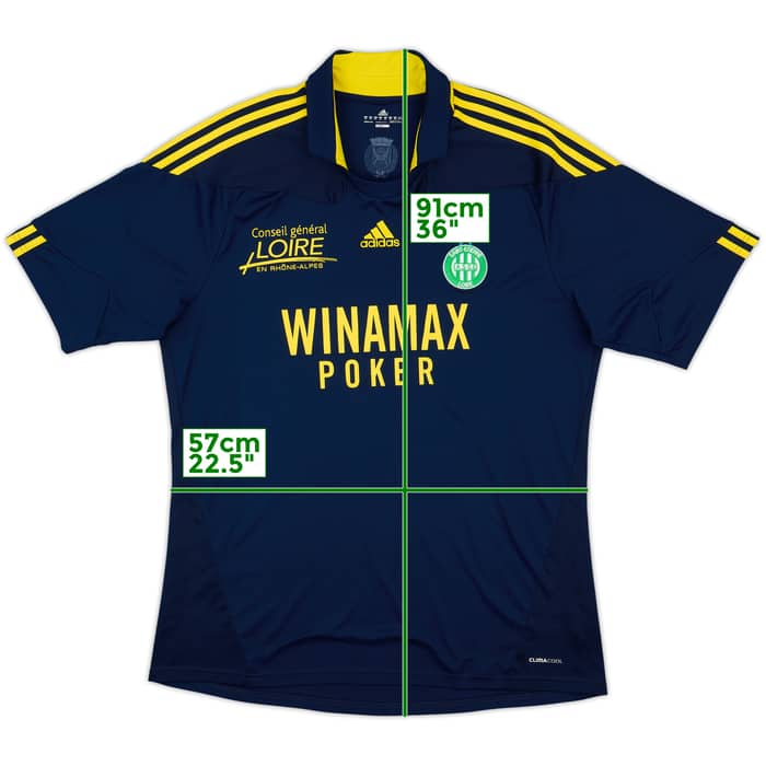 2010-11 Saint Etienne Third Shirt - 8/10 - (XXL)
