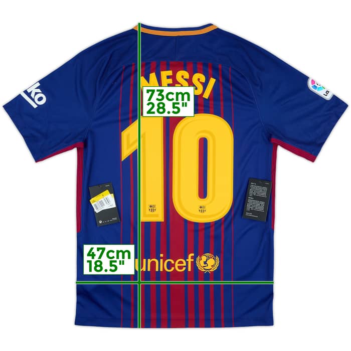 2017-18 Barcelona Home Shirt Messi #10 (S)
