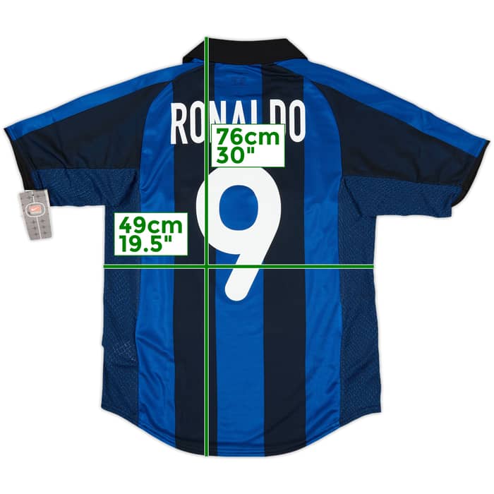 2001-02 Inter Milan Home Shirt Ronaldo #9 (S)