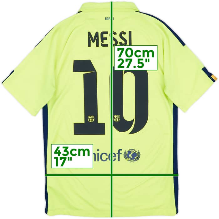 2014-15 Barcelona Third Shirt Messi #10 - 7/10 - (S)