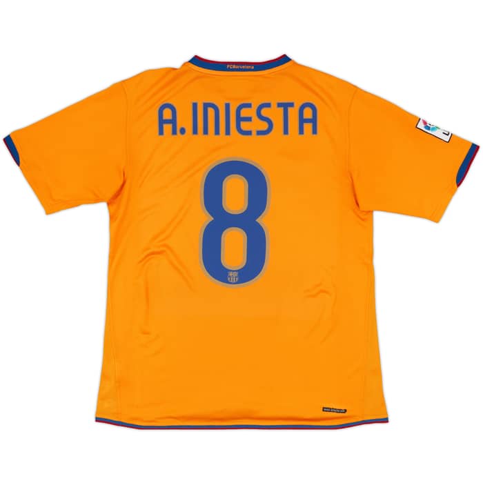 2007-08 Barcelona Third Shirt A.Iniesta #8 - 9/10 - (M)