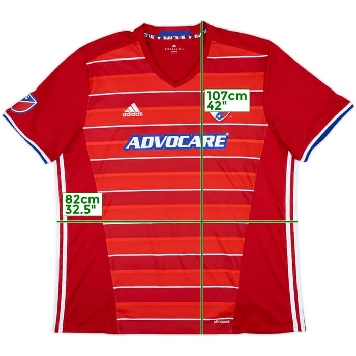2016 FC Dallas Home Shirt - 9/10 - (XXL)