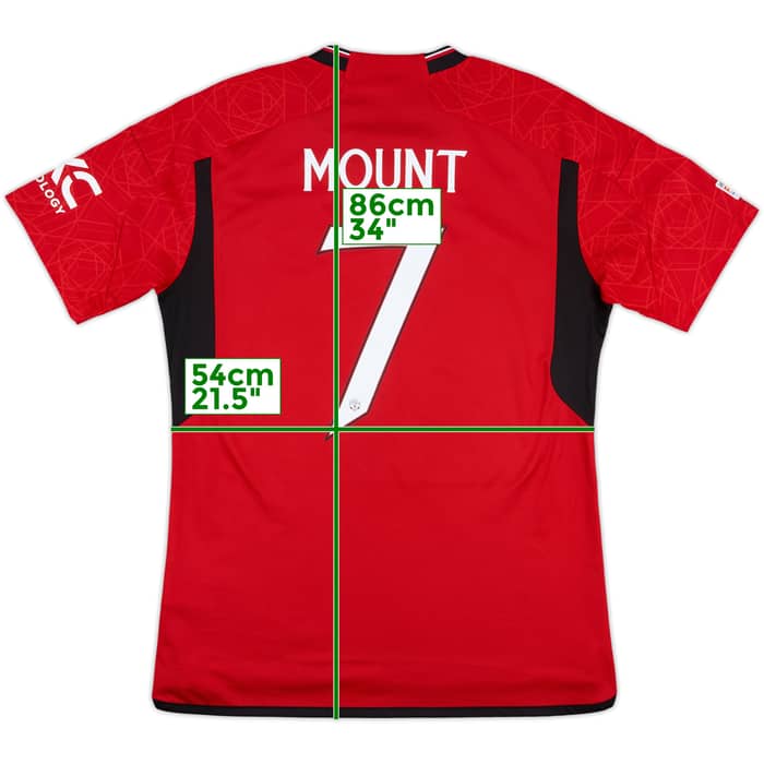 2023-24 Manchester United Home Shirt Mount #7 - 10/10 - (L)