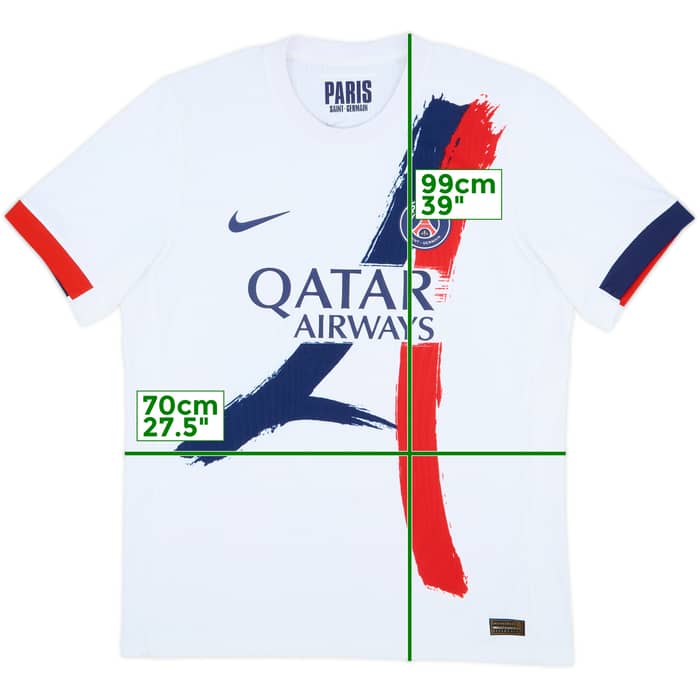 2024-25 Paris Saint-Germain Authentic Away Shirt - 10/10 - (L)