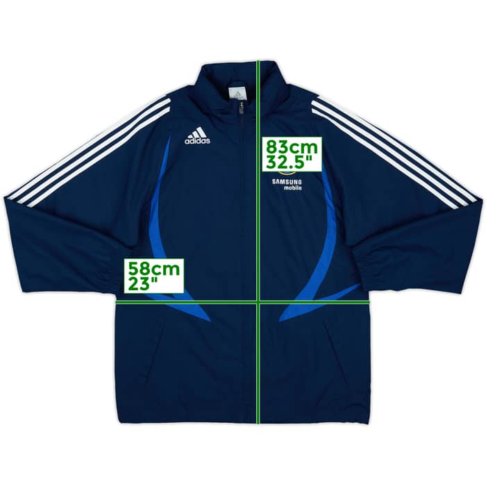 2007-08 Chelsea adidas Hooded Rain Jacket - 8/10 - (M)