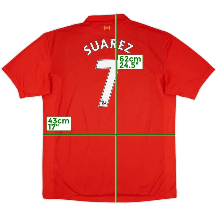 2012-13 Liverpool Home Shirt Suarez #7 - 8/10 - (3XL)