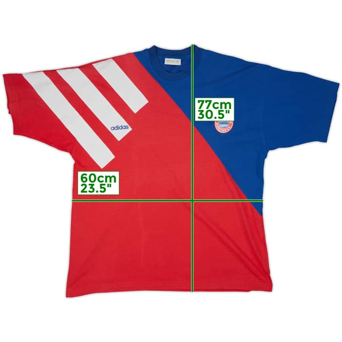 1991-92 Bayern Munich adidas Cotton T-Shirt - 6/10 - (XL)