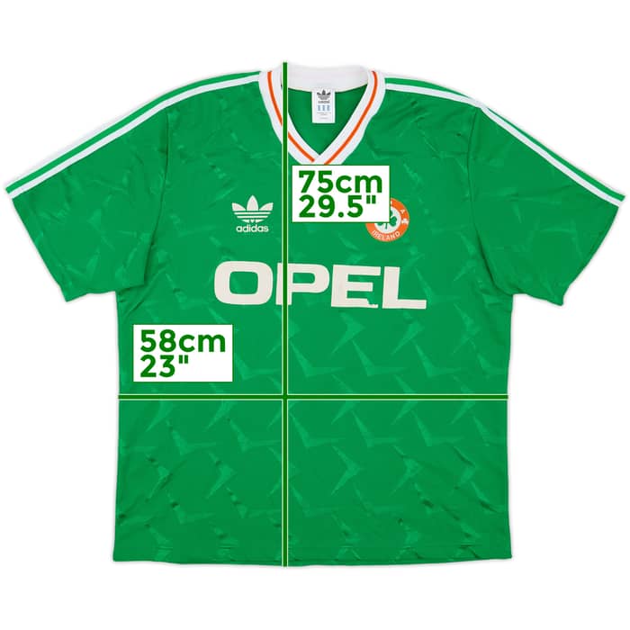 1990-92 Ireland Home Shirt - 6/10 - (XL)