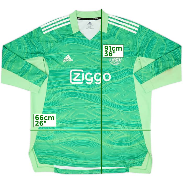 2021-22 Ajax Authentic GK Shirt - 7/10 - (XXL)