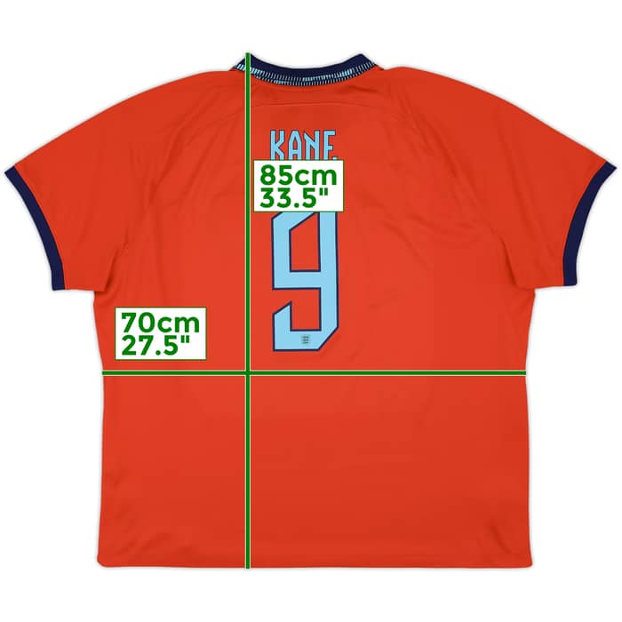 2022-23 England Away Shirt Kane #9 - 7/10 - (3XL)