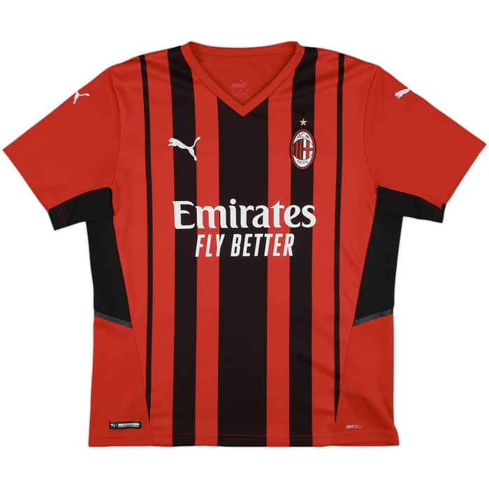 2021-22 AC Milan Home Shirt Ibrahimovic #11 - 9/10 - (L)