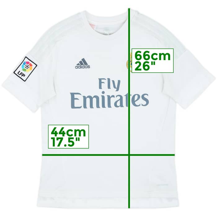 2015-16 Real Madrid Home Shirt - 5/10 - (L.Boys)