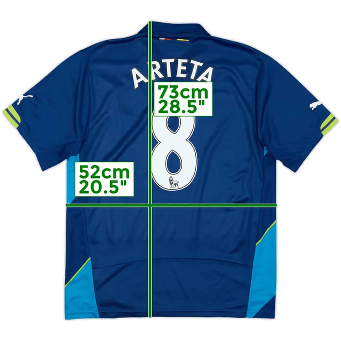 2014-15 Arsenal Third Shirt Arteta #8 - 9/10 - (M)