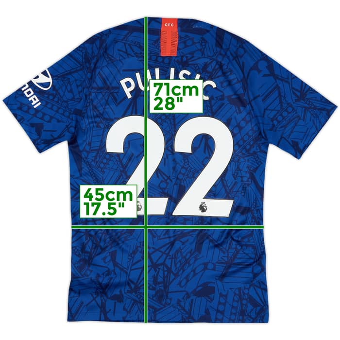 2019-20 Chelsea Home Shirt Pulisic #22 - 7/10 - (S)