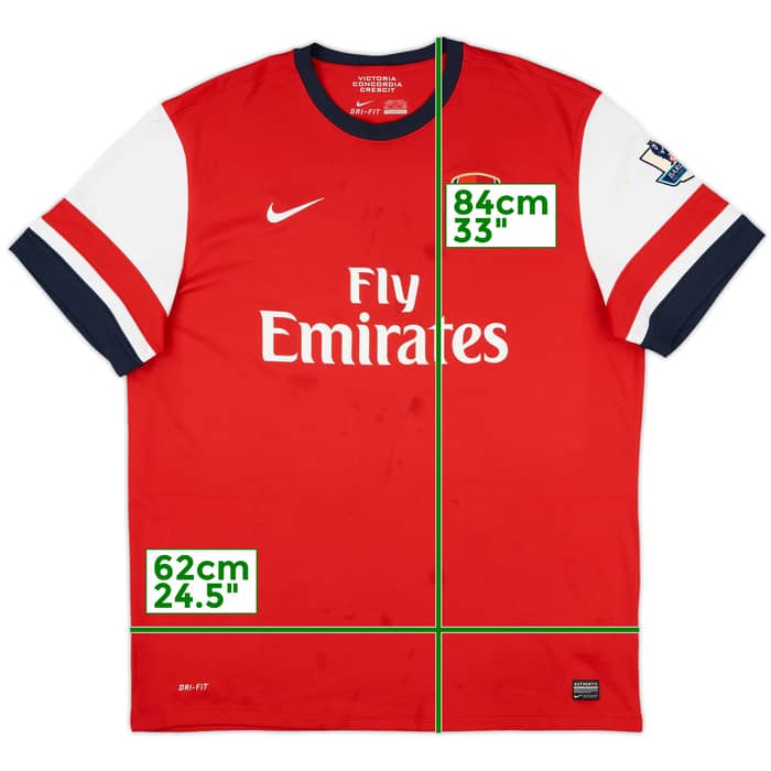 2012-14 Arsenal Home Shirt - 5/10 - (XXL)