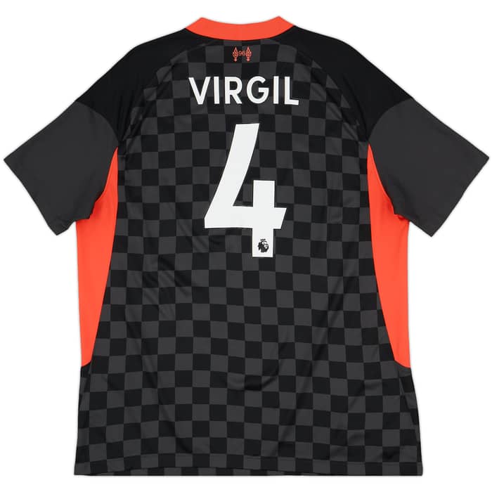 2020-21 Liverpool Third Shirt Virgil #4 - 9/10 - (XL)
