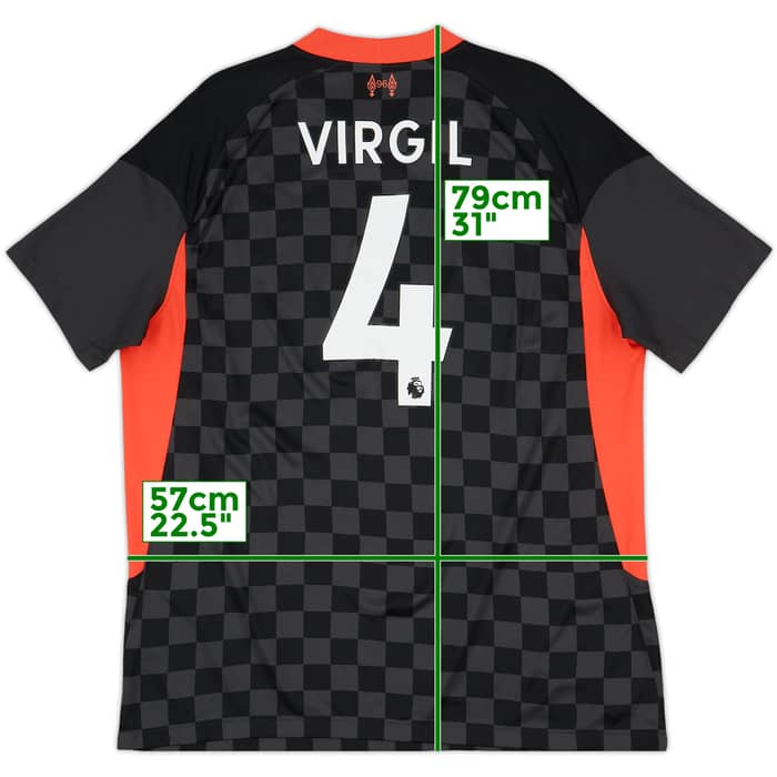 2020-21 Liverpool Third Shirt Virgil #4 - 9/10 - (XL)
