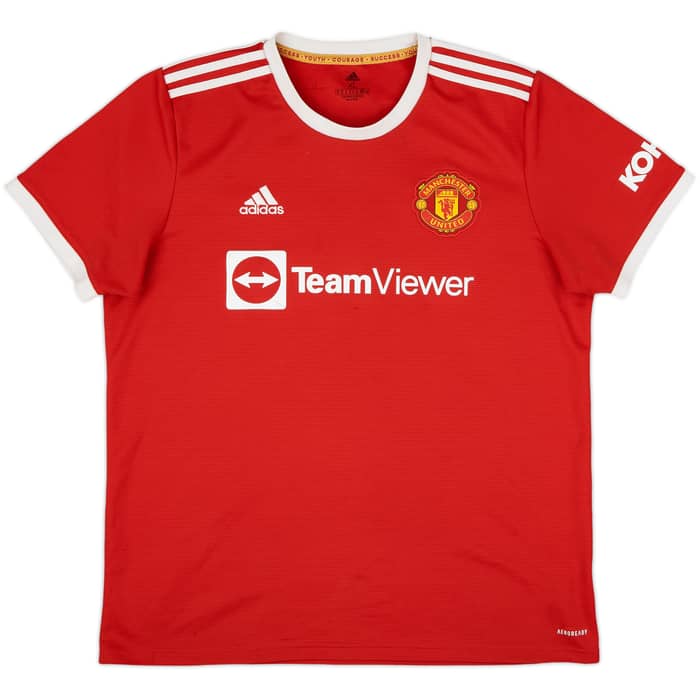 2021-22 Manchester United Home Shirt Sancho #25 - 6/10 - (XL)
