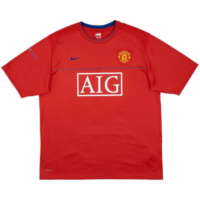 2008-09 Manchester United Nike Training Shirt - 9/10 - (XL)