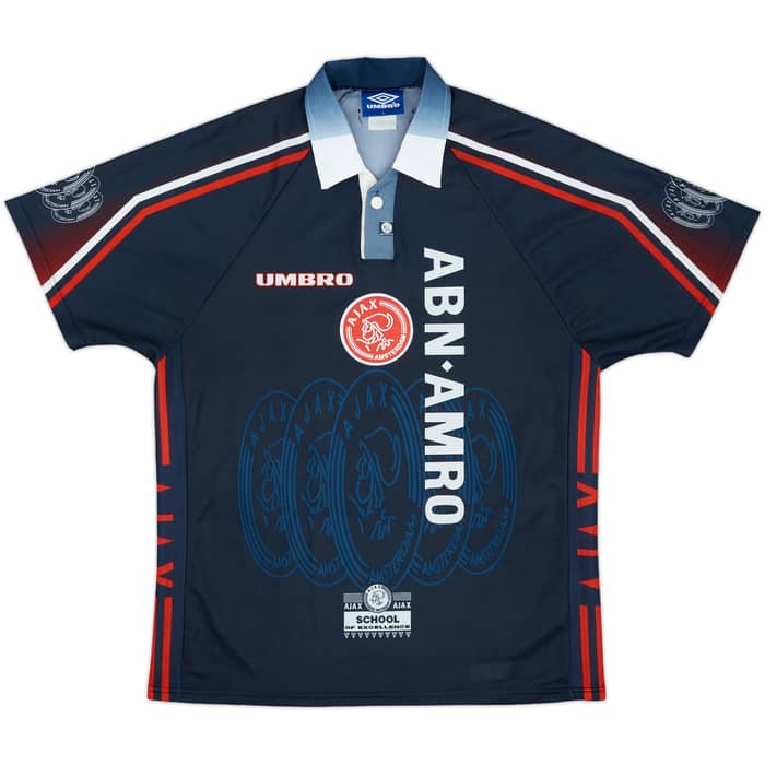 1997-98 Ajax Away Shirt F.De Boer #4 - 10/10 - (L)