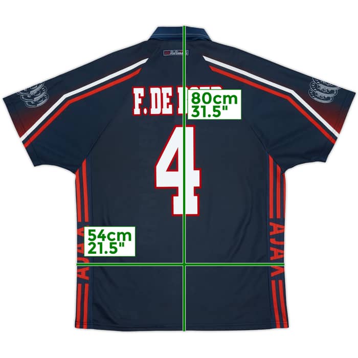 1997-98 Ajax Away Shirt F.De Boer #4 - 10/10 - (L)