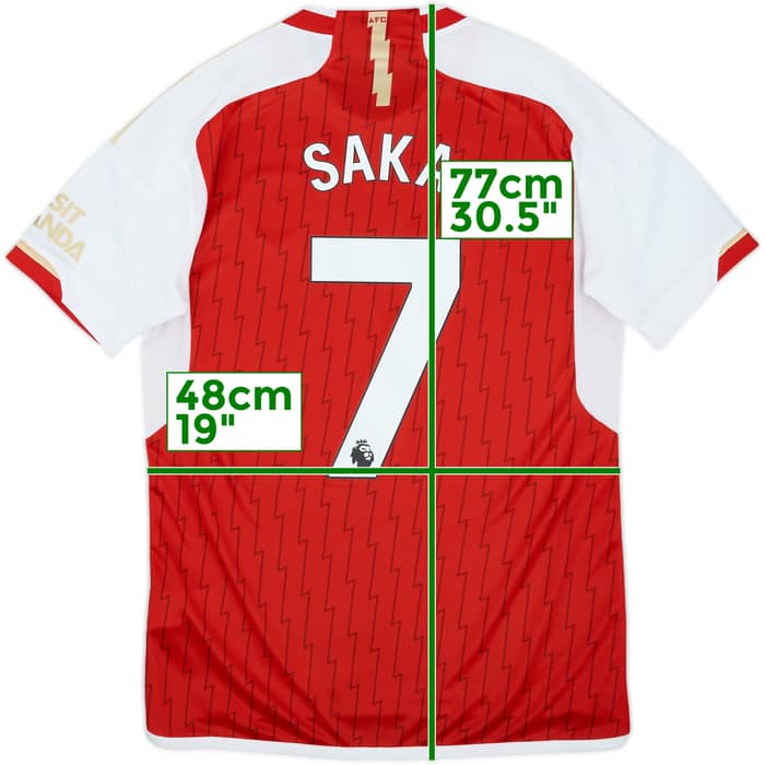 2023-24 Arsenal Home Shirt Saka #7 - 9/10 - (M)