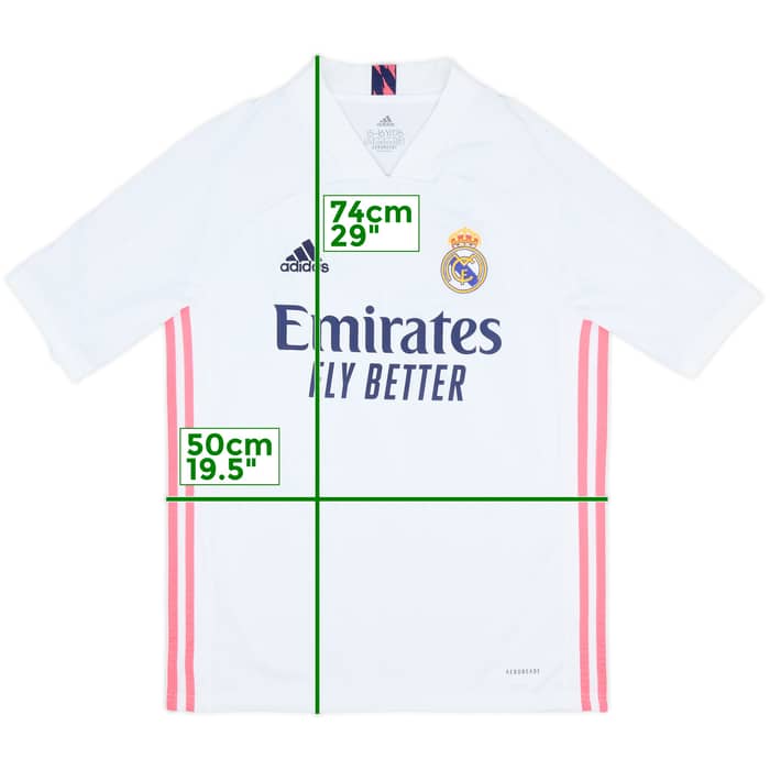 2020-21 Real Madrid Home Shirt - 8/10 - (XL.Boys)