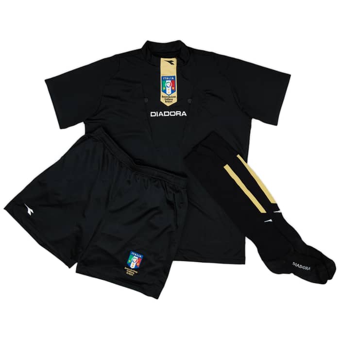 2009-10 Italy Diadora Referee Full Kit - 9/10 - (M)
