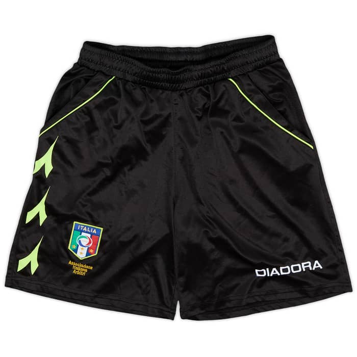 2014-15 Italy Diadora Referee L/S Shirt & Shorts - 8/10 - (S)