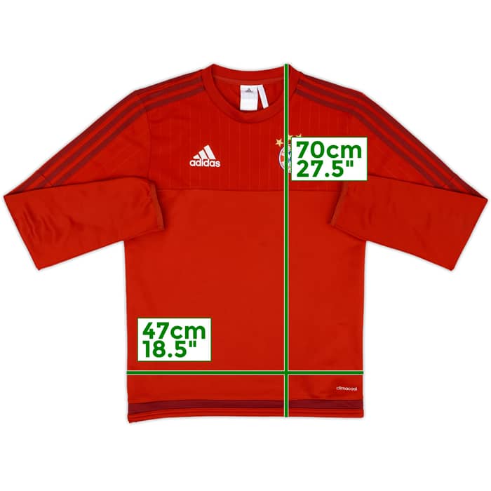 2015-16 Bayern Munich adidas Sweat Top - 8/10 - (XS)