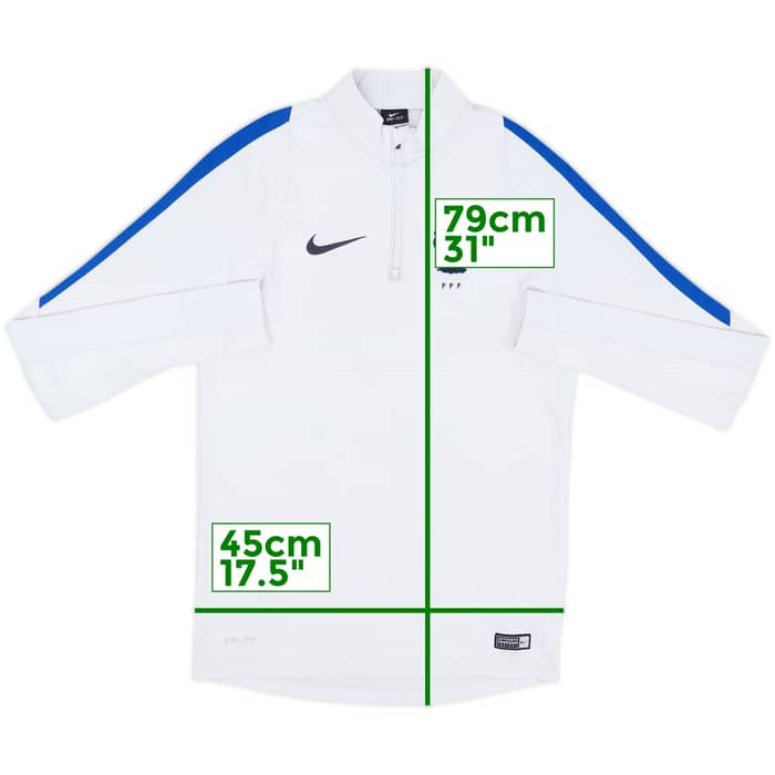 2016-17 France Nike 1/4 Zip Drill Top - 5/10 - (S)