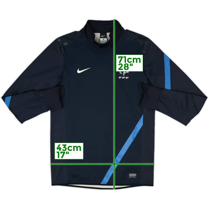 2012-13 France Nike Authentic Sweat Top - 7/10 - (M)
