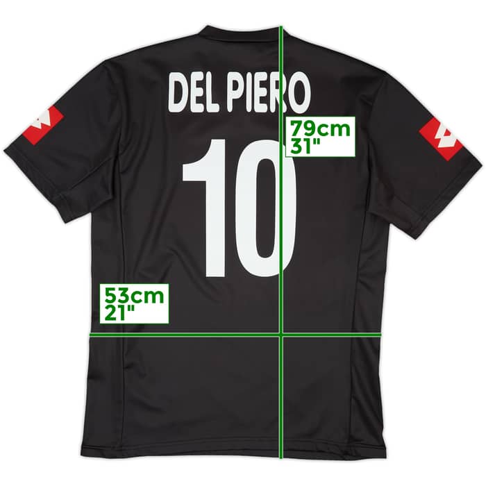 2001-02 Juventus Away Shirt Del Piero #10 - 9/10 - (XXL)