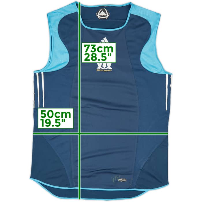 2005-06 Olympique Marseille adidas Training Vest - 6/10 - (M)