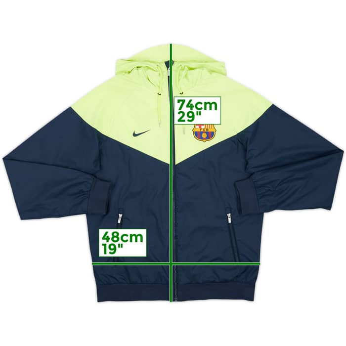 2018-19 Barcelona Nike Hooded Track Jacket - 9/10 - (S)