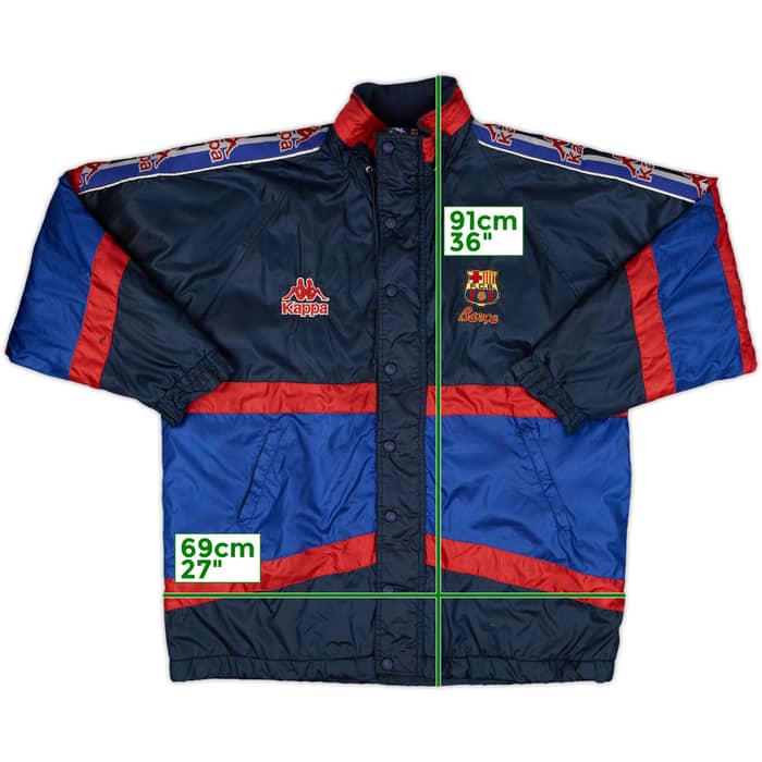 1995-97 Barcelona Kappa Padded Bench Coat - 6/10 - (XL)