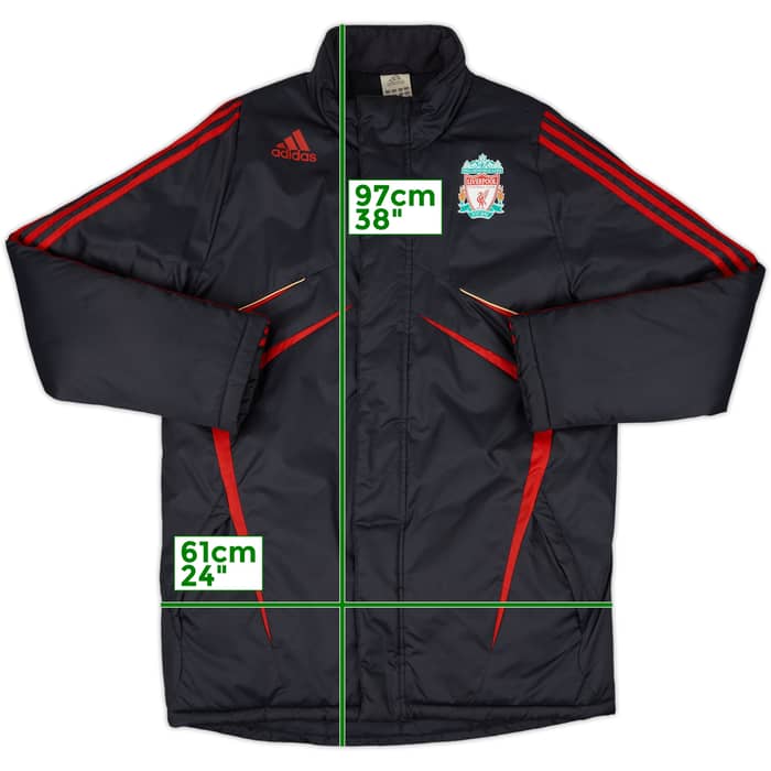 2009-10 Liverpool adidas Padded Bench Coat - 10/10 - (M/L)