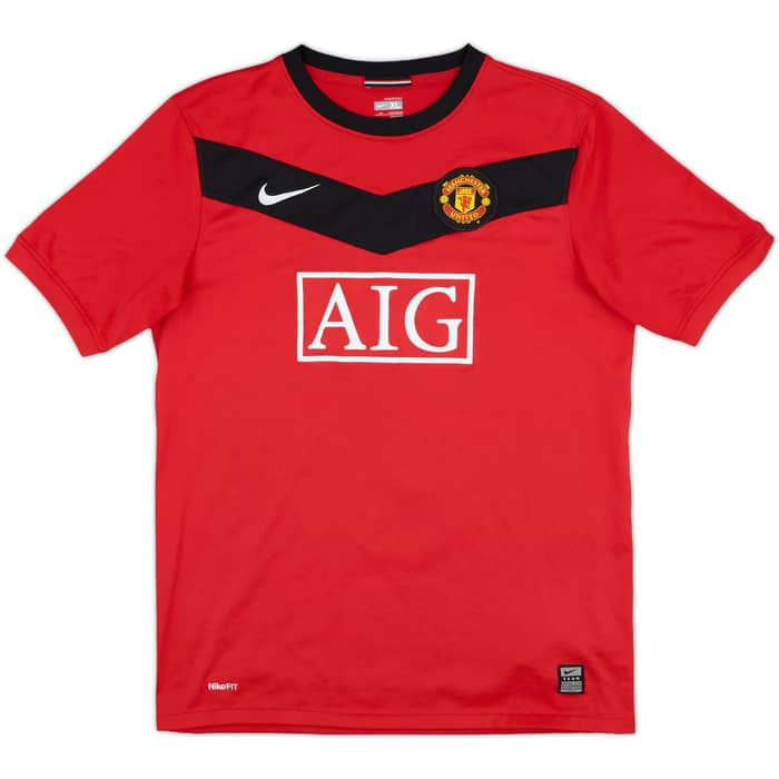 2009-10 Manchester United Home Shirt Owen #7 - 6/10 - (XL.Boys)
