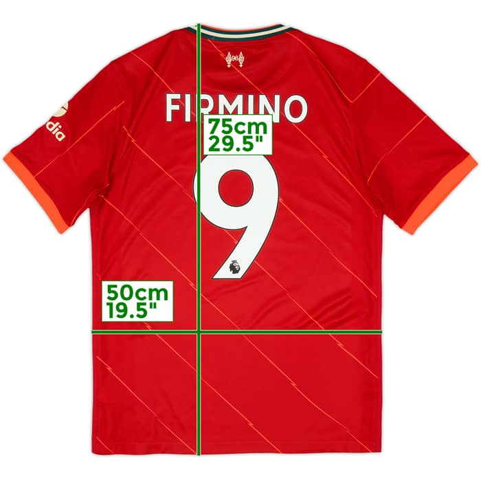 2021-22 Liverpool Home Shirt Firmino #9 - 7/10 - (M)