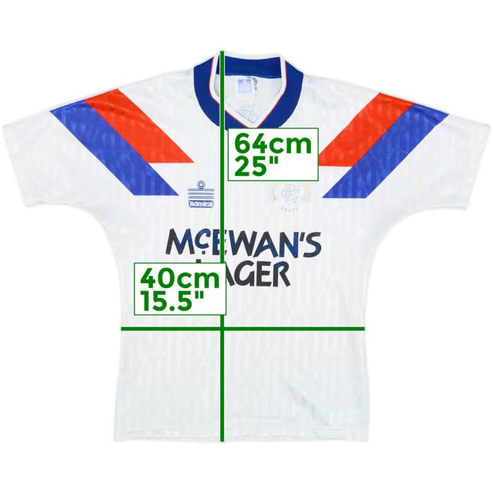 1990-92 Rangers Away Shirt - 4/10 - (XL.Boys)