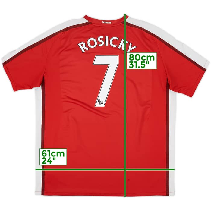 2008-10 Arsenal Home Shirt Rosicky #7 - 5/10 - (XXL)
