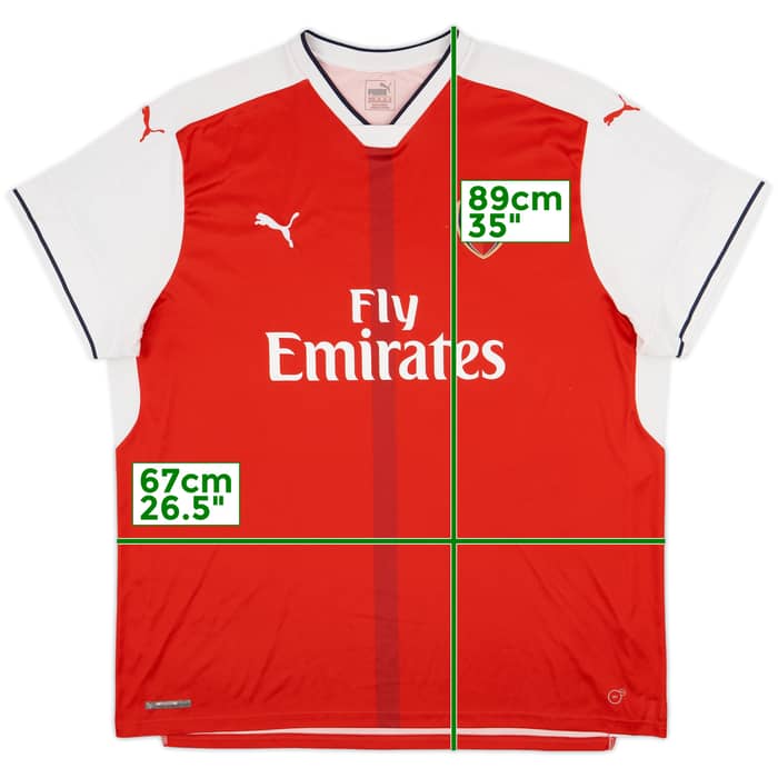 2016-17 Arsenal Home Shirt - 8/10 - (4XL)