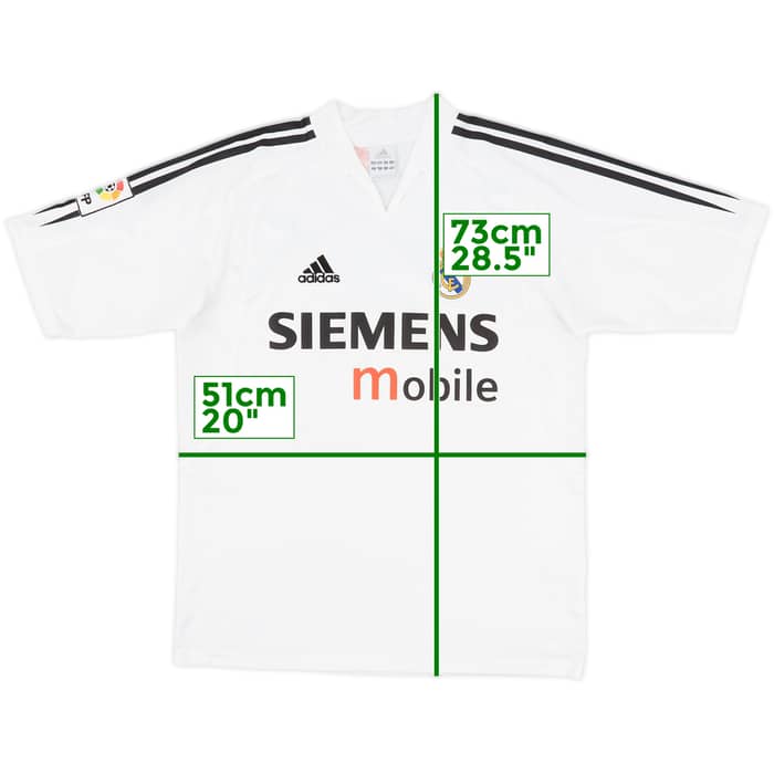 2004-05 Real Madrid Home Shirt - 6/10 - (XL.Boys)