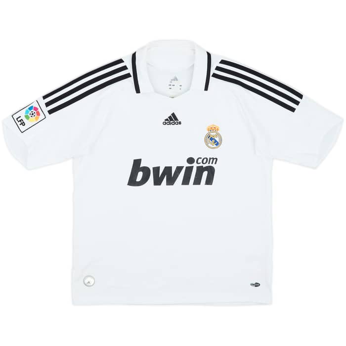 2008-09 Real Madrid Home Shirt - 5/10 - (M.Boys)