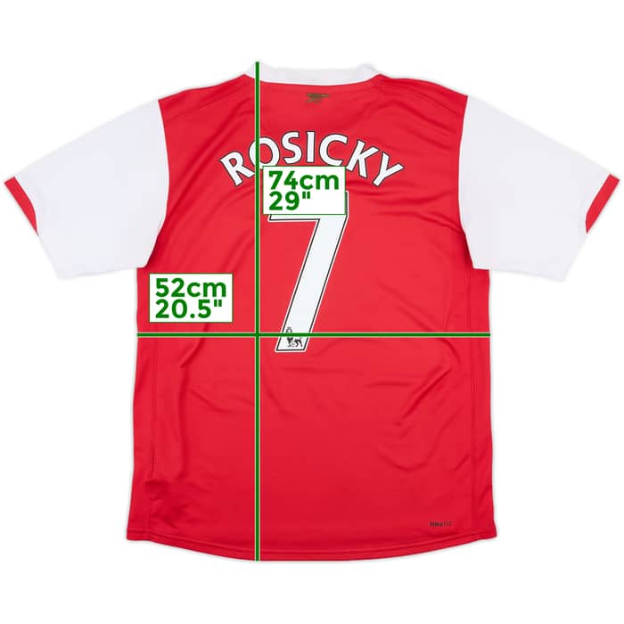 2006-08 Arsenal Home Shirt Rosicky #7 - 6/10 - (S)