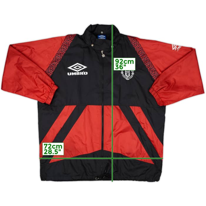 1995-96 Manchester United Umbro Hooded Rain Jacket - 7/10 - (XXL)