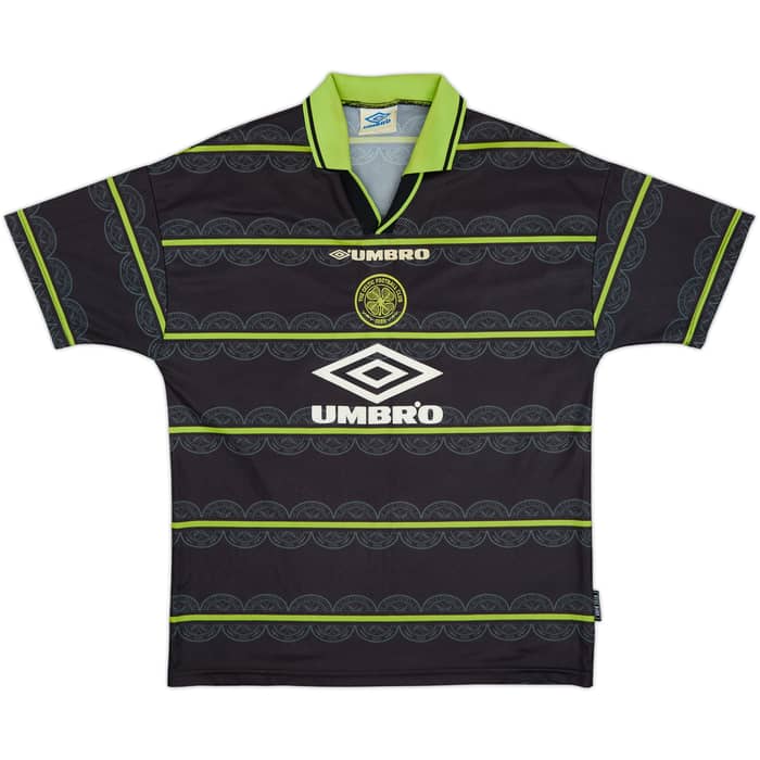 1998-99 Celtic Away Shirt Larsson #7 - 8/10 - (L)