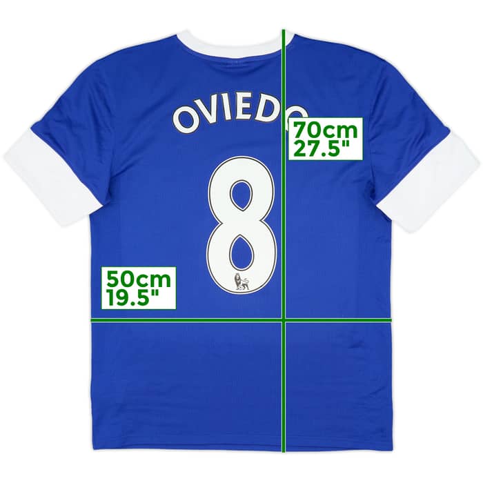2012-13 Everton Home Shirt Oviedo #8 - 10/10 - (M)
