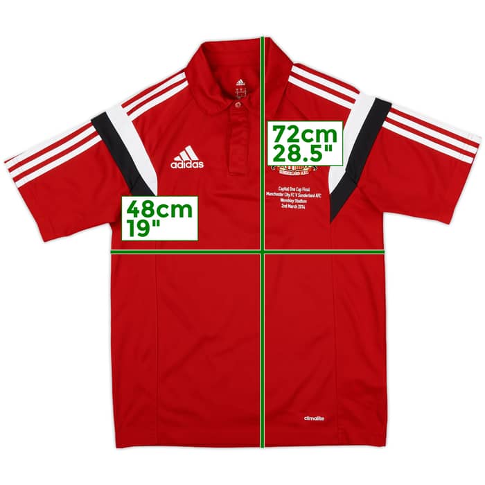 2013-14 Sunderland adidas Capital One Cup Final Polo Shirt - 10/10 - (S)