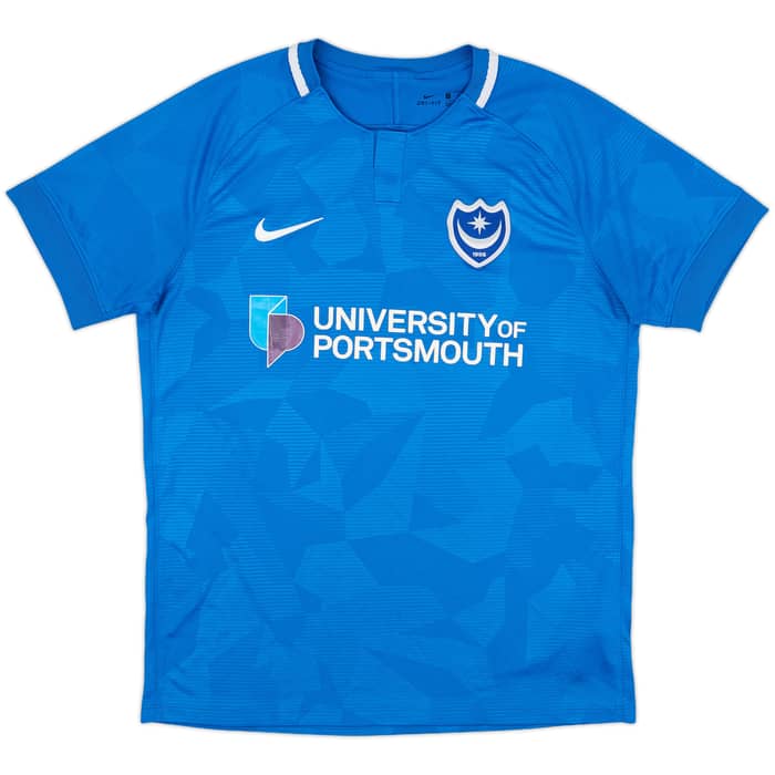 2018-19 Portsmouth Home Shirt - 7/10 - (L)